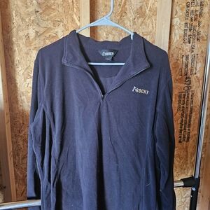 Rocky Black Half-Zip Pullover